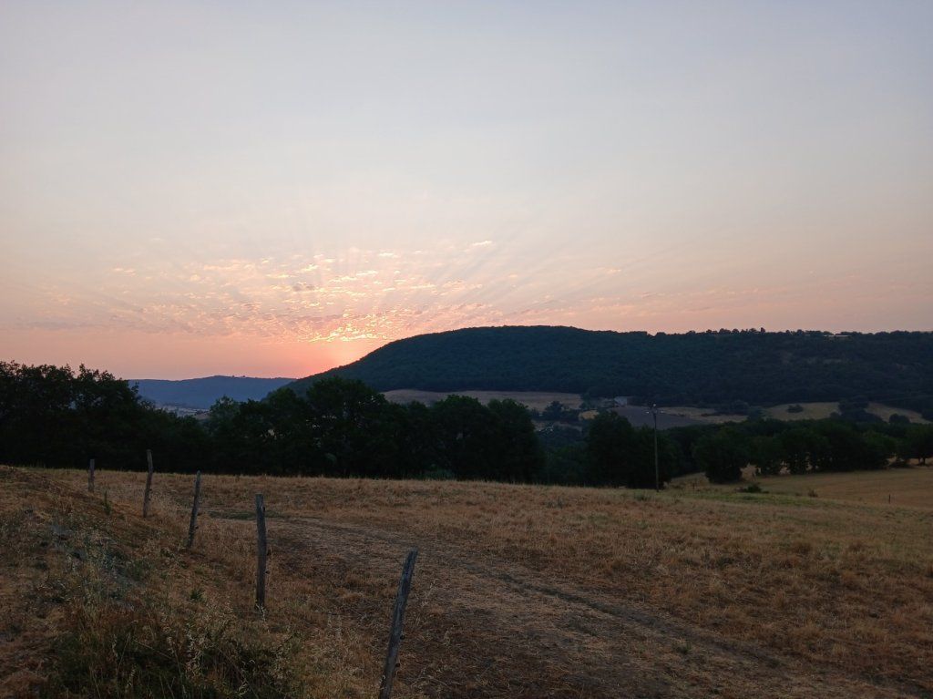levé du jour début d'une journée de récolte