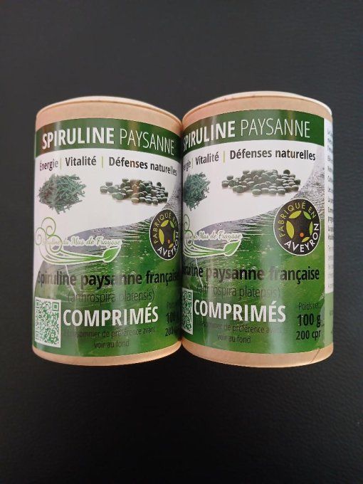 2 boites de 100g de comprimés