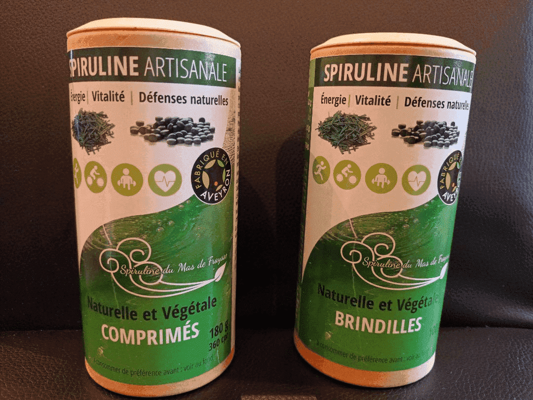 vente de boîtes de spiruline